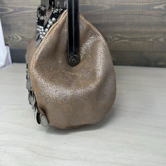Patricia Nash Metallic Vintage Coin Collection Purse Champagne and Glitter NWT - Picture 9 of 14